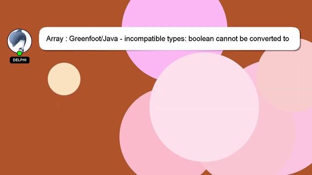 Array : Greenfoot/Java - incompatible types: boolean cannot be converted to int смотреть онлайн