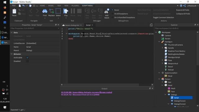 Диалоги и магазины #NPC в #RobloxStudio Урок 15 #Dialog