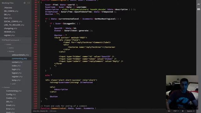 PHP Web Framework Day 7 - Commenting System Part 5 смотреть онлайн
