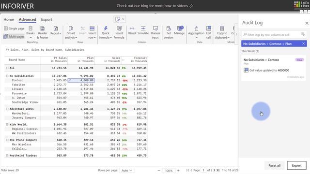 Inforiver for Microsoft Power BI - Use case #4 - Data Provenance & Audit смотреть онлайн