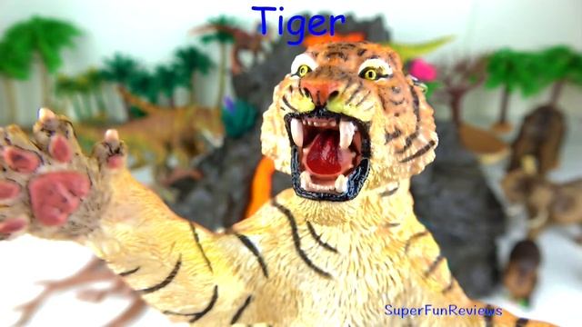 Learn Dinosaurs Wild Animals Sharks Whales Mammoth Zoo ?Schleich Volcano - What's in the Box? смотреть онлайн