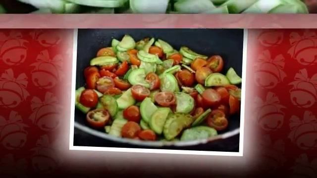 Паста с кабачком и помидорами смотреть онлайн