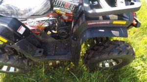 Установка расширителей арок на квадроцикл 4х2. Avantis hunter 200 new. Motoland wild track 200 X.