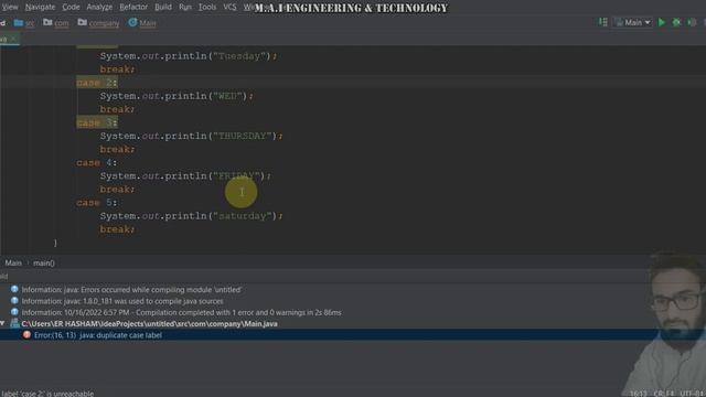 JAVA Programming Language Complete Course In One Video | One Hour | CSE | With M.A.I смотреть онлайн