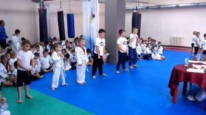 Тхэквондо аттестация белый пояс Grandmaster