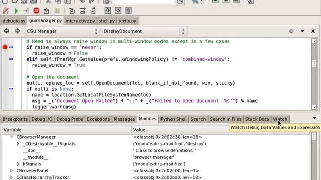Debug Stepping and Value Inspection in Wing IDE смотреть онлайн