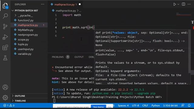 4) Scope,Modules, PIP , Exception Handling in C# смотреть онлайн