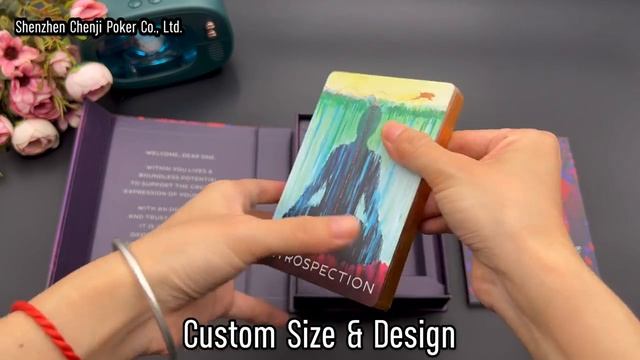 Matte UV 4C Oracle Deck Cards Gold Gilt Edges With Printed Book Box смотреть онлайн