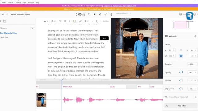 Create Amazing Video On DeScript and Studio D.ID With Noise Removal and Subtitles | Tutorial Video смотреть онлайн