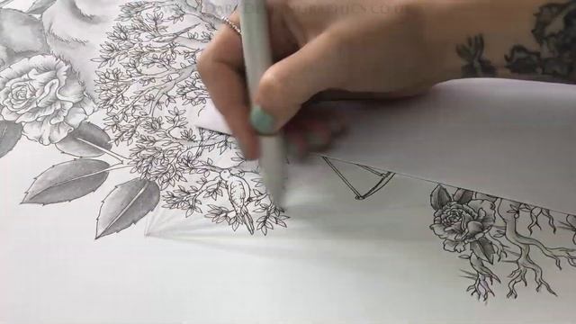Full Sleeve Life Story Tattoo Design - Speed Drawing смотреть онлайн