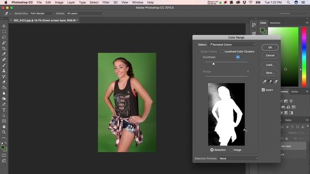 How To Remove A Green Screen Background In Photoshop смотреть онлайн