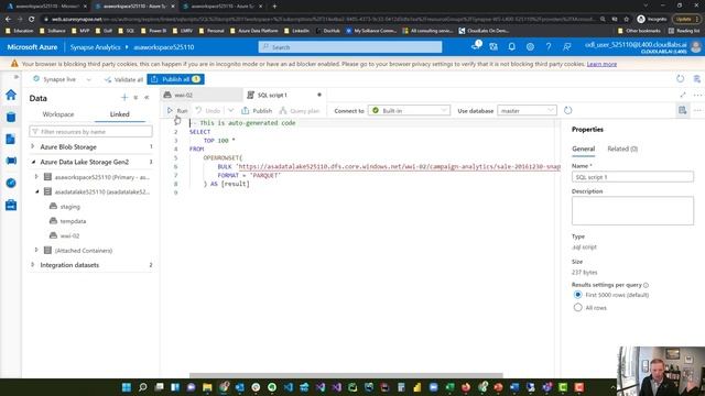 How to easily open and query parquet files using Microsoft Azure and T-SQL смотреть онлайн