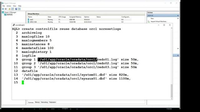 Recover Missing Control File Without Backup смотреть онлайн