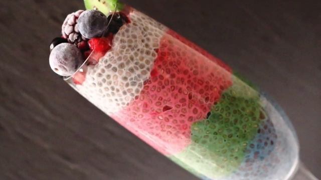 Rainbow Keto Chia Pudding