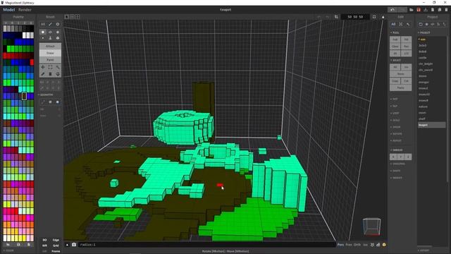 Программа для создания игр: Основы MagicaVoxel за 15 минут. смотреть онлайн