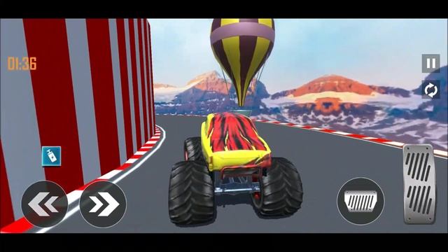 Driving Super Ultimate Monster Truck On Racing Tracks - Monster Truck Games - Stunt Games 3D смотреть онлайн