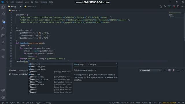 Python quiz app using class and objects 2 смотреть онлайн