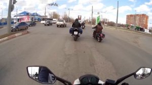 Мотопробег от «Мотобратьев во Христе» [Мотоколонна]