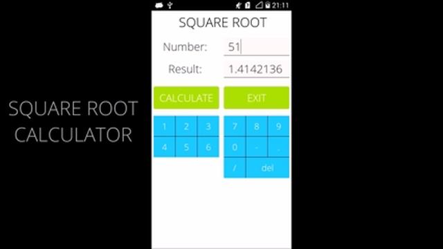 Square Root Calculator for Android (old version) смотреть онлайн