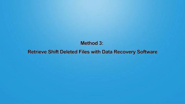 3 Methods to Recover Shift Deleted Files in Windows 10 смотреть онлайн