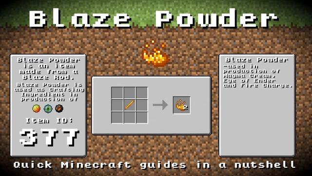Minecraft - Blaze Powder! Recipe, Item ID, Information! *Up to date!* смотреть онлайн
