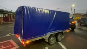 Замена тента и электрики на легковом прицепе