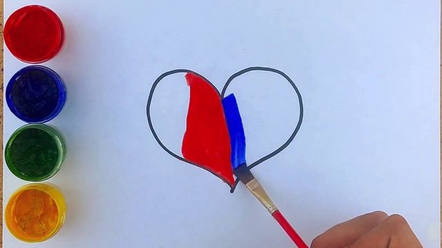 How To Draw Rainbow Heart| Как нарисовать Радужное сердце | TOBiART