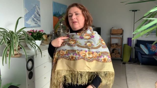 Обзор и самые простые намотки Павловопасадский платок МОЛОДУШКА с золотом 146 Хобби для женщин смотреть онлайн