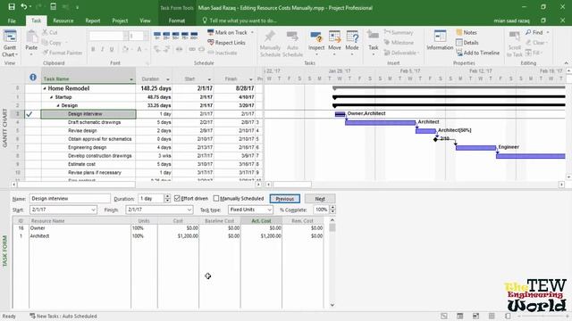 Cost Resources in Ms Project - Editing and Updating Actual Costs Manually - Tips & Tricks 2018 смотреть онлайн