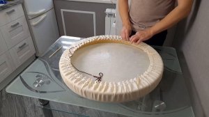 Как сделать бубен шамана | "Надеваем кожу на обод" - Видео 9.