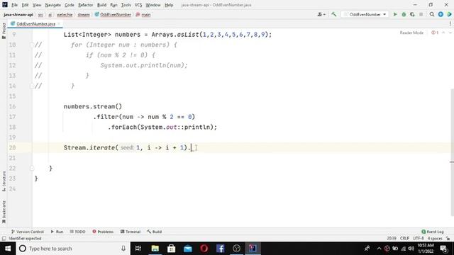 Odd Even Number Using Stream API #java #collections #coding смотреть онлайн