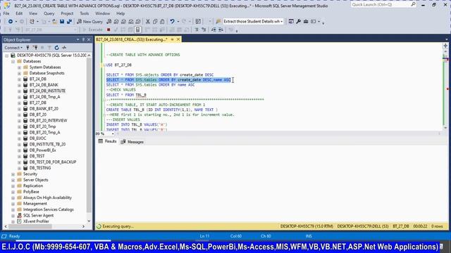 04_23.0618_MicroSoft SQL Server Tutorials_0027_SQL Constraints, Normal Forms Types, Identity Column смотреть онлайн