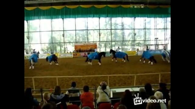 Конное шоу номер "Русско-народный". Iventashow.ru +7(495)507-65-66 смотреть онлайн
