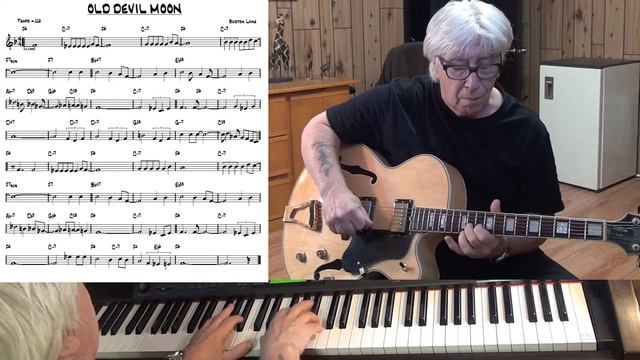 OLD DEVIL MOON - Jazz guitar & piano cover ( Burton Lane ) смотреть онлайн