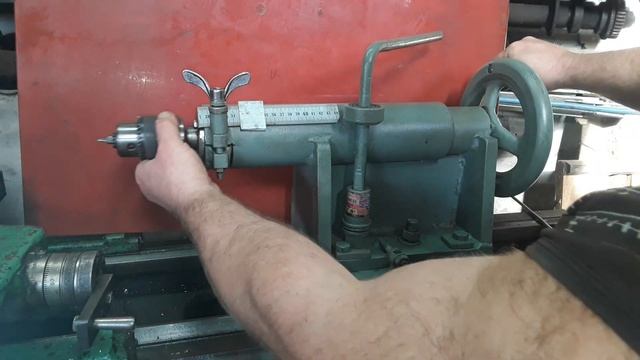 Токарный станок , самодельная задняя бабка для ЛТ -10 смотреть онлайн
