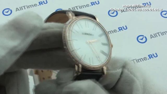 Обзор. Женские золотые наручные часы SOKOLOV 110.01.00.100.01.01.2 смотреть онлайн