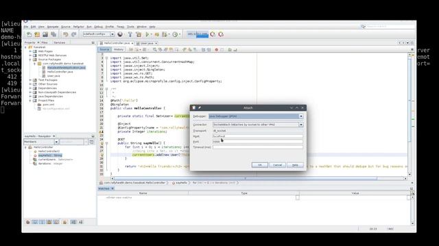 Live-debugging a java app running in Kubernetes with Apache Netbeans смотреть онлайн