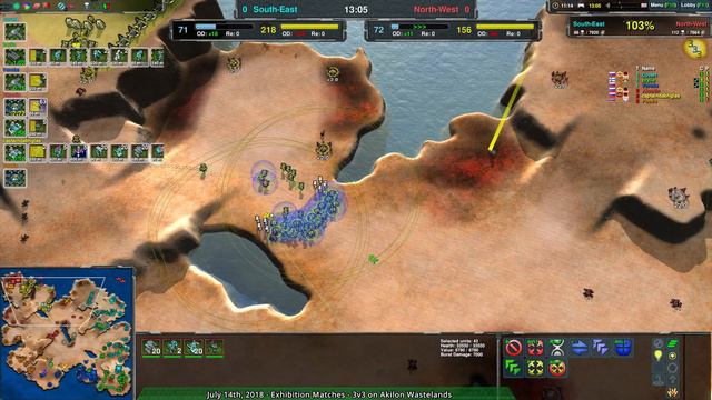 2018/07/14 #1: 3v3 On Akilon Wastelands - Zero-K