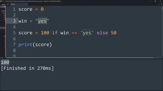 Putting a simple if-then-else statement on one line смотреть онлайн