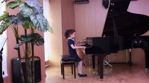 Гетманова Ульяна - Фортепиано, 6 лет. С. Майкапар Мотылек