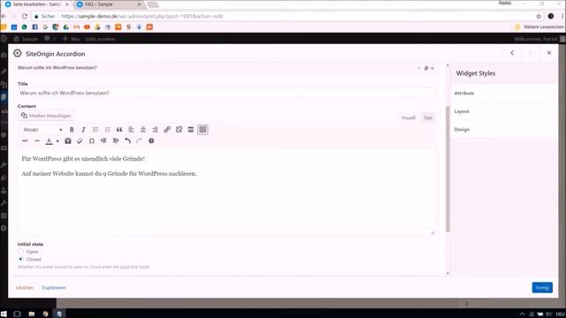 WordPress: FAQ Seite mit Akkordeon Elementen erstellen! смотреть онлайн