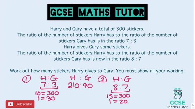 Sharing in a Ratio (All the Different Ways!!) | Grade 5+ Series | GCSE Maths Tutor смотреть онлайн
