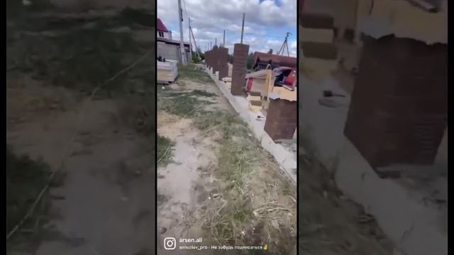 Забор из облицовочного кирпича. смотреть онлайн