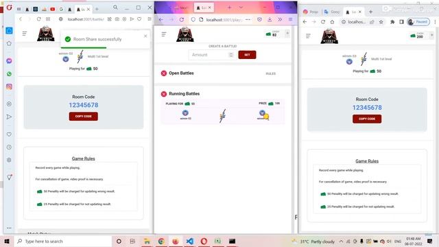 ludo fantasy game project demo | earn money online | MERN Stack Developer смотреть онлайн