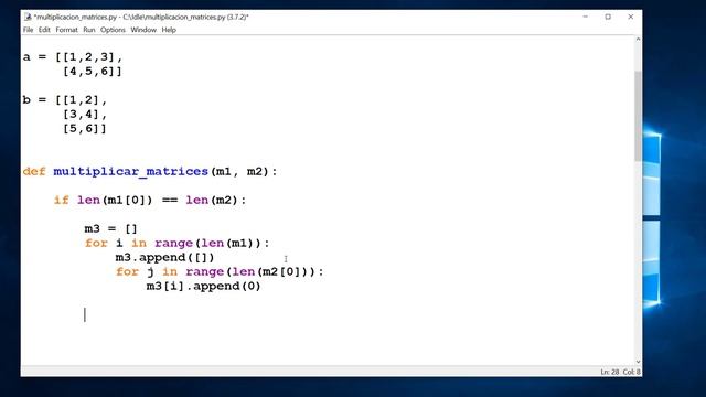Python - Nivel 24 - Reto 5 - Multiplicación de matrices смотреть онлайн
