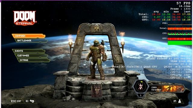 DOOM Eternal - Core 2 Quad - Fix смотреть онлайн