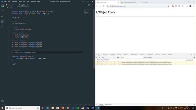 Formation Javascript [11] - L'Objet Math смотреть онлайн