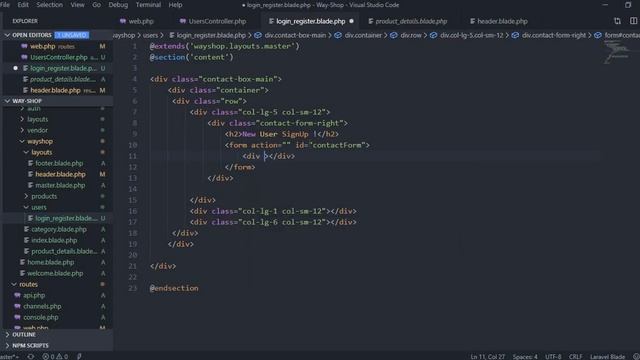 Ecommerce Website in Laravel || User Login / Registration Functionality || Part 43 смотреть онлайн