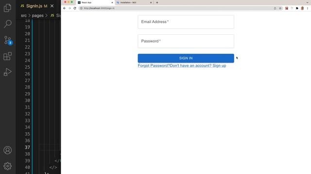 #03 React + MUI | Auth sayfaları смотреть онлайн