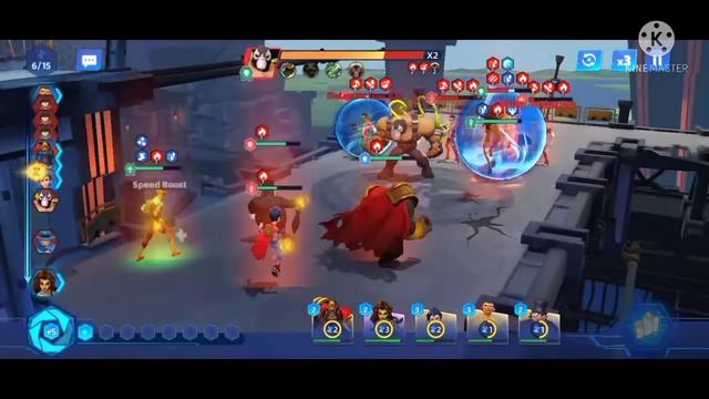 DC WORLD COLLIDE less enemy action attack team build, android and ios game смотреть онлайн